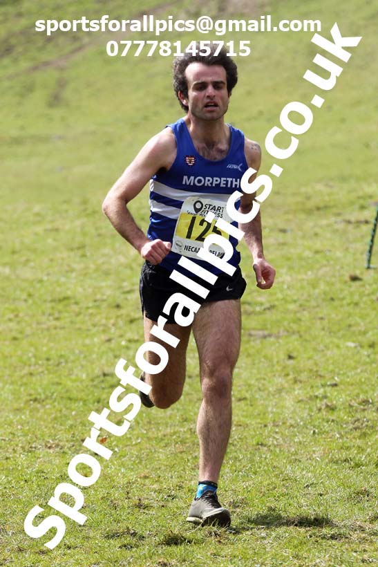 Masters men 2021 NECAA Cross Country Relays, Thornley Farm, Peterlee, Saturday, April 10th. Photo: David T. Hewitson/Sports for All Pics